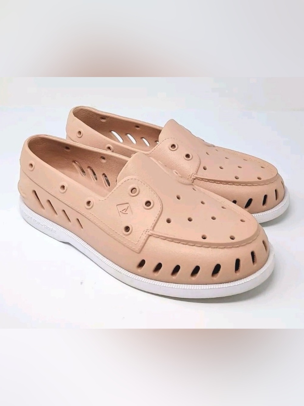 Sperry Women's Perforated Slip-On Loafers in Blush
